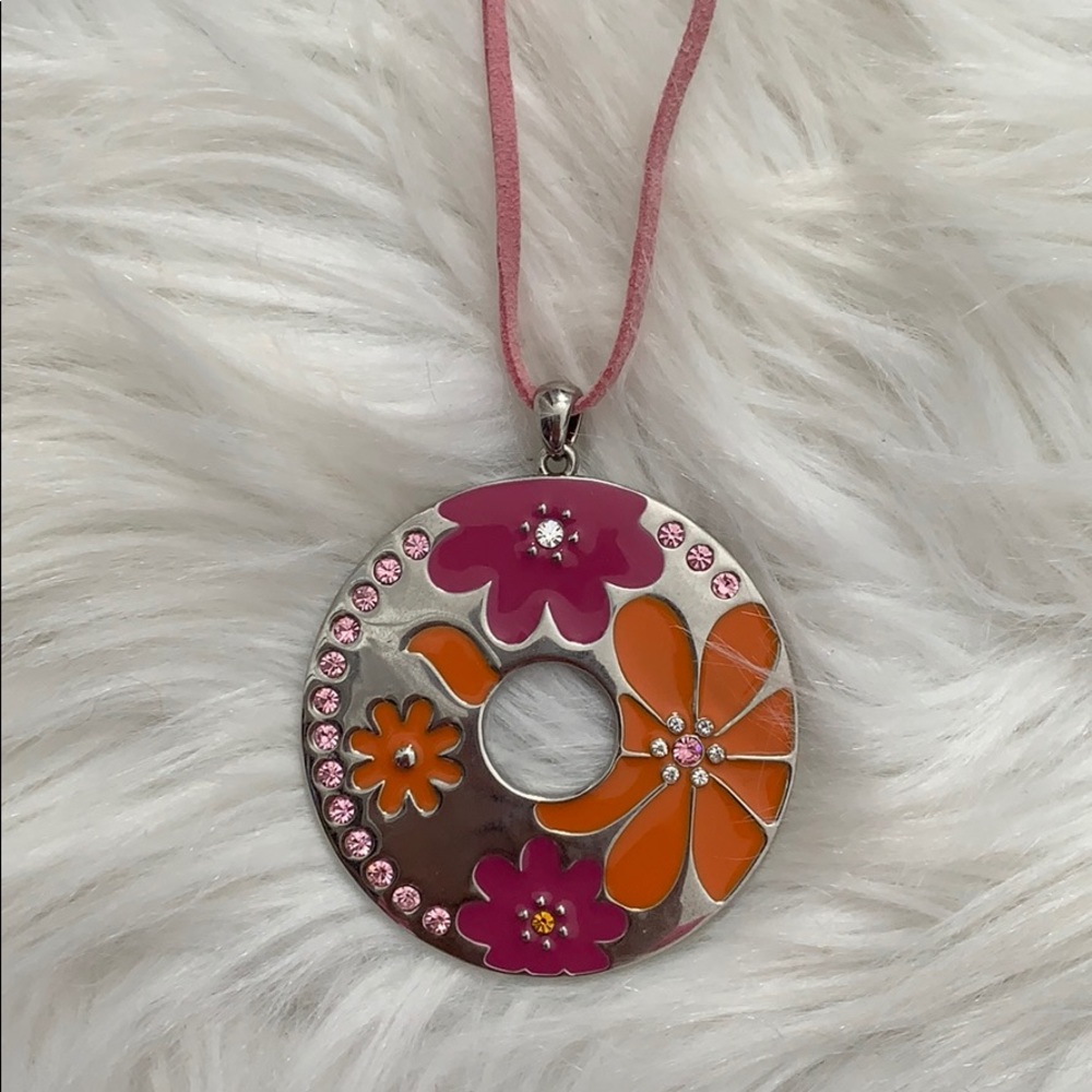 Lia Sophia floral statement necklace